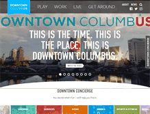 Tablet Screenshot of downtowncolumbus.com